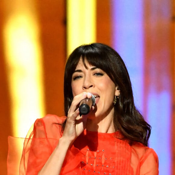 Exclusif - Nolwenn Leroy durant l'enregistrement de l'émission de télévision "La Grande Battle Musicale", dans le théâtre antique d'Orange, diffusée le 18 août sur M6. Le 16 mai 2022. © Bruno Bebert / Bestimage