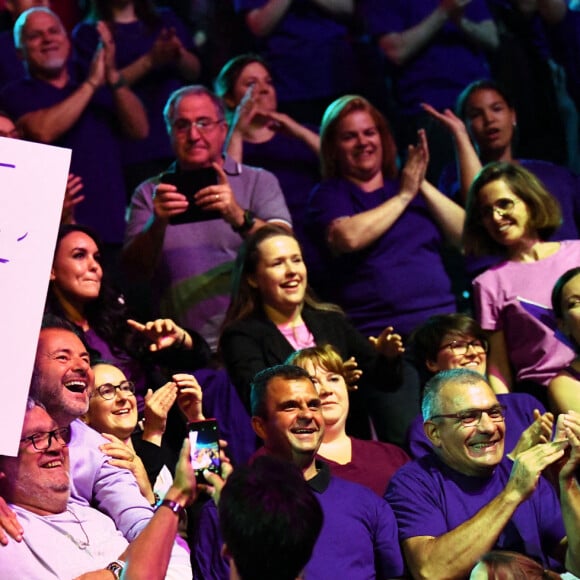 Exclusif - Jérôme Anthony durant l'enregistrement de l'émission de télévision "La Grande Battle Musicale", dans le théâtre antique d'Orange, diffusée le 18 août sur M6. Le 16 mai 2022. © Bruno Bebert / Bestimage