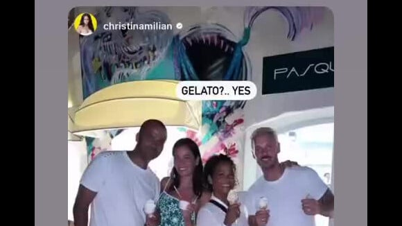 Christina Milian et Matt Pokora sont en vacances en Italie avec Tony Parker et Alizé Lim. @ Instagram / Christina Milian