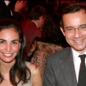 INES SASTRE, JEAN LUC DELARUE - DINER DE GALA DE LA MODE CONTRE LE SIDA AU PAVILLON D'ARMENONVILLE  GALA FASHION AGAINST AIDS IN PARIS 