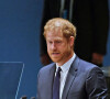Le prince Harry, duc de Sussex, lors de la célébration du "Nelson Mandela International Day" au siège de l'ONU à New York, le 18 juillet 2022. 