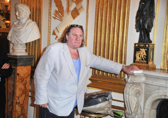 Gérard Depardieu - Remise du prix Barbara au ministère de la Culture © Guillaume Gaffiot /Bestimage