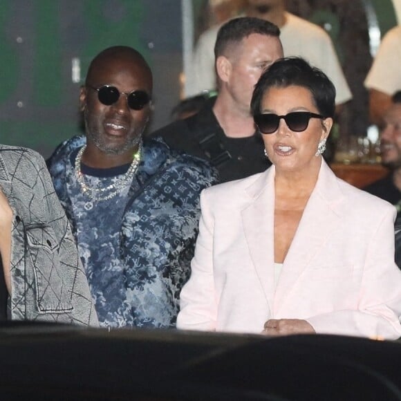 Corey Gamble, Kris Jenner, Khloe Kardashian - La famille Kardashian-Jenner à la sortie de l'événement 818 Tequila à la SoHo House à Malibu. Le 18 août 2022