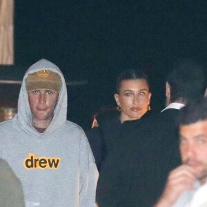 Justin Bieber et sa femme Hailey (Baldwin) vont manger au Nobu à Malibu avant la soirée de K.Jenner le 18 août 2022. 