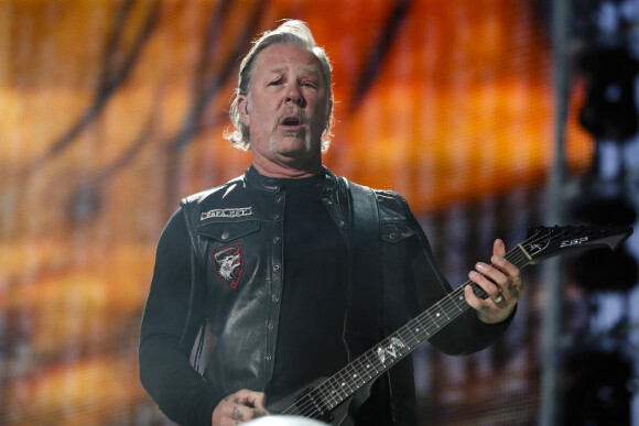James Hetfield - Metallica en concert à Madrid.