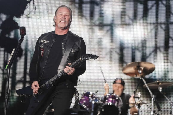 James Hetfield et Lars Ulrich - Metallica en concert à Madrid le 3 mai 2019. 