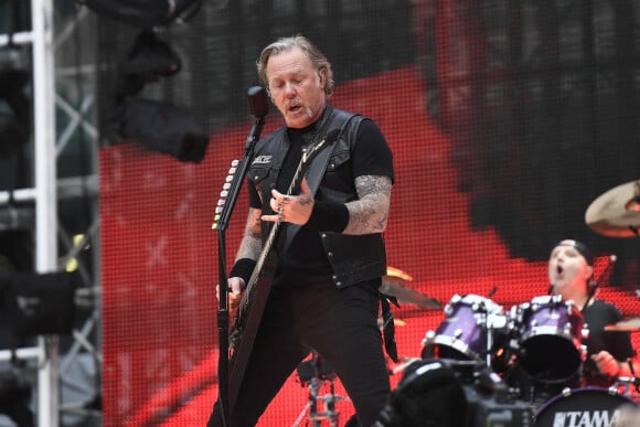 James Hetfield - Le groupe de hard rock Metallica donne un concert au stade de Twickenham, le 20 juin 2018.