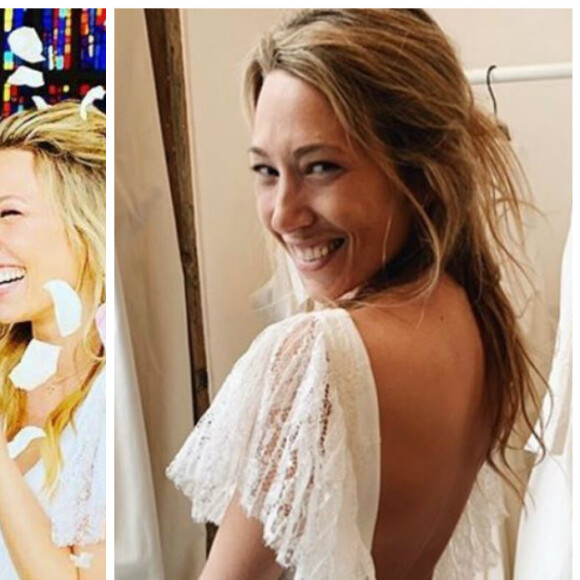 Mariage religieux de Laura Smet et Raphaël Lancrey-Javal célébré au Cap-Ferret le 15 juin 2019.