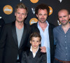 L'equipe du film Babysitting : Tarek Boudali, Philippe Lacheau, Enzo Tomasini, Nicolas Benamou et Julien Arruti - Reebok s'installe sur le bateau de la Villa Schweppes pour les 25 ans de la chaussure Pump. Cannes, le 17 mai 2014