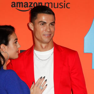 Cristiano Ronaldo et sa compagne Georgina Rodriguez à la soirée MTV European Music Awards 2019 au FIBES Conference and Exhibition Centre à Séville en Espagne, le 3 novembre 2019