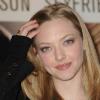 Amanda Seyfried, lundi 8 février, à l'hôtel George V, à Paris, venue présenter son nouveau film Chloe.