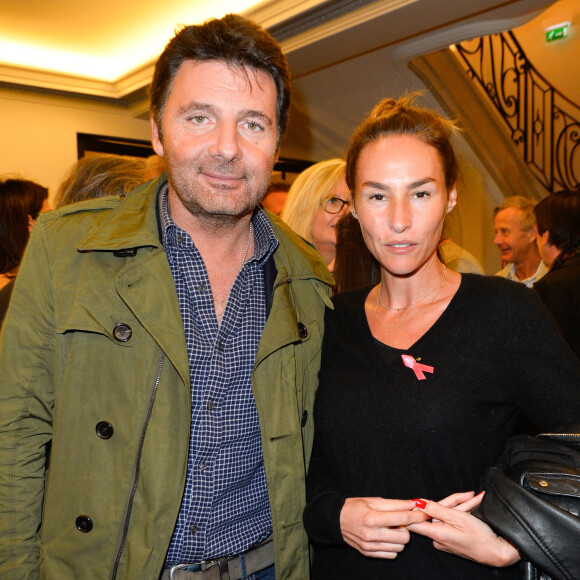 Vanessa Demouy et son mari Philippe Lellouche - Générale de la pièce "L'heureux élu", une comédie de Eric Assous au Théâtre de la Madeleine à Paris le 24 octobre 2016. © Coadic Guirec/Bestimage