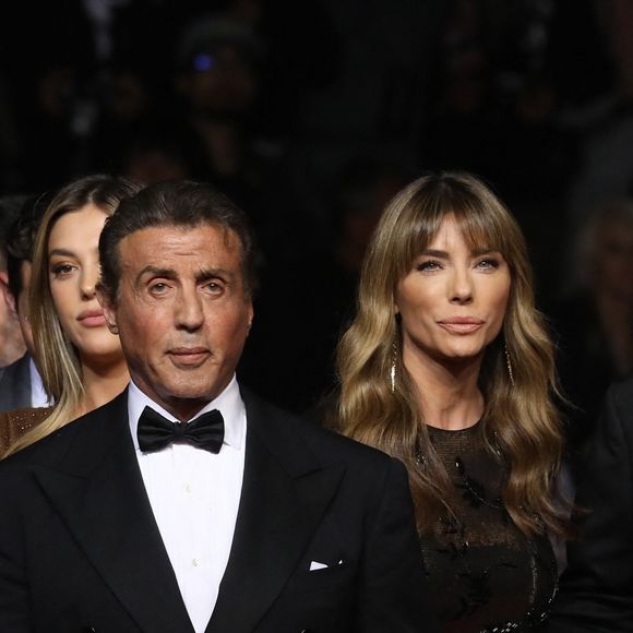 Sylvester Stallone, sa femme Jennifer Flavin et sa fille Sistine - Montée des marches du film "Rambo : First Blood" lors du 72ème Festival International du Film de Cannes. Le 24 mai 2019 © Jacovides-Moreau / Bestimage 