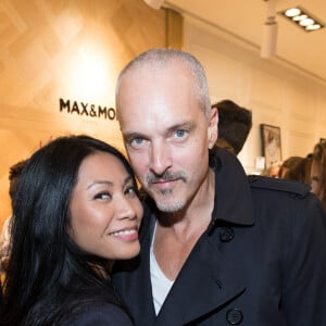 Christian Kretschmar et Anggun - Lancement de la collection capsule "Max & Moi vu par Valérie Benaïm" à Paris, le 20 octobre 2017. © Cyril Moreau/Bestimage 