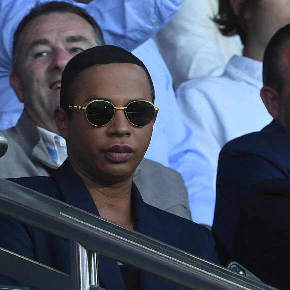 Olivier Rousteing - Match de football en ligue 1 Uber Eats entre le PSG et Monaco (1-1) au Parc des Princes à Paris le 28 aout 2022. © Giancarlo Gorassini/Bestimage