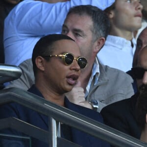 Olivier Rousteing - Match de football en ligue 1 Uber Eats entre le PSG et Monaco (1-1) au Parc des Princes à Paris le 28 aout 2022. © Giancarlo Gorassini/Bestimage