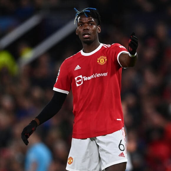 Paul Pogba - Match de Ligue Des Champions "Manchester United - Atalanta Bergame (3-2)" au stade Old Trafford à Manchester, le 20 octobre 2021.