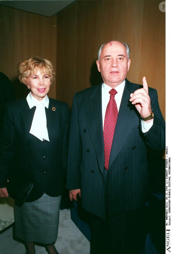 Mikhaïl Gorbatchev et sa femme Raïssa