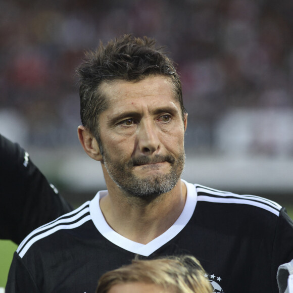 Bixente Lizarazu - Match caritatif entre le Variétés Club de France et une sélection des anciens de l'Aviron Bayonnais au profit de 3 associations "Plus de Vie", "URMA" (Unité de recherche sur les mouvements anormaux de l'enfant) et l'association basque "Life is Rose"au stade Jean Dauger à Bayonne le 16 octobre 2019.