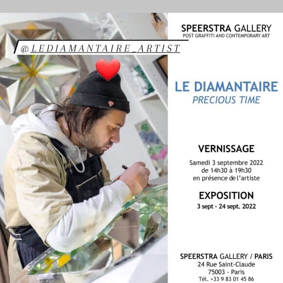 Marilou Berry fait la promotion de la nouvelle exposition de son compagnon Alexis. Instagram. Le 3 septembre 2022.