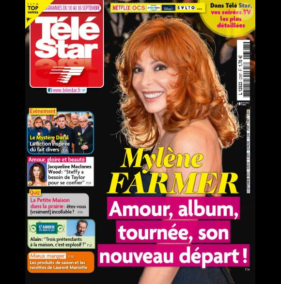 Couverture du magazine "Télé Star" du 5 septembre 2022