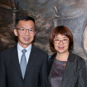 L'Ambassadeur de Chine en France, Lu Shaye et sa femme - Vernissage de l'Exposition Gérard Garouste au Centre Pompidou à Paris, France, le 7 Septembre 2022. Cette rétrospective de l'artiste se tiendra du 7 Septembre 2022 au 2 Janvier 2023 © Bertrand Rindoff / Bestimage 
