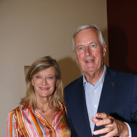 Michel Barnier et sa femme Isabelle Barnier - Vernissage de l'Exposition Gérard Garouste au Centre Pompidou à Paris, France, le 7 Septembre 2022. Cette rétrospective de l'artiste se tiendra du 7 Septembre 2022 au 2 Janvier 2023 © Bertrand Rindoff / Bestimage 