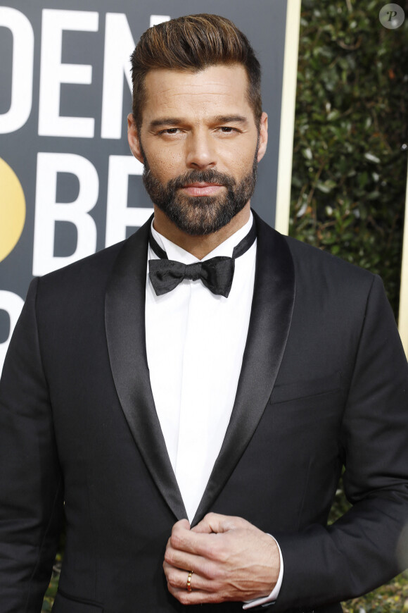 Ricky Martin au photocall de la cérémonie annuelle des Golden Globe Awards au Beverly Hilton Hotel à Los Angeles, Californie, Etats-Unis.