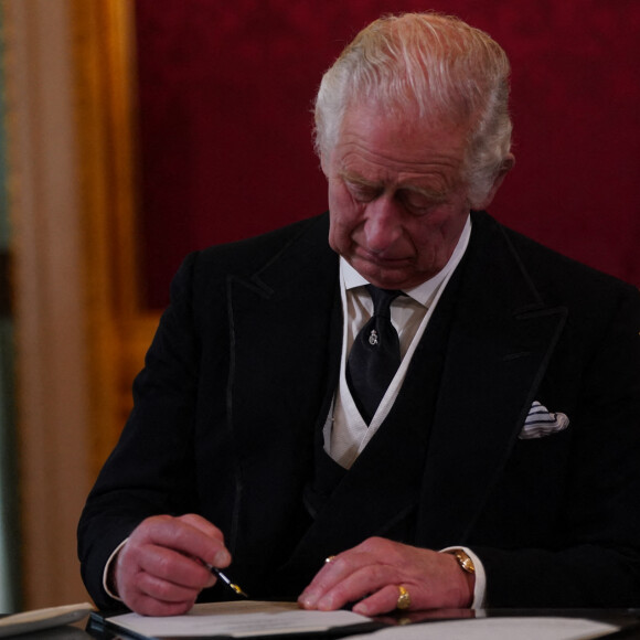 Le roi Charles III d'Angleterre - Personnalités lors de la cérémonie du Conseil d'Accession au palais Saint-James à Londres, pour la proclamation du roi Charles III d'Angleterre. Le 10 septembre 2022