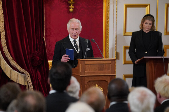 Le roi Charles III d'Angleterre - Personnalités lors de la cérémonie du Conseil d'Accession au palais Saint-James à Londres, pour la proclamation du roi Charles III d'Angleterre. Le 10 septembre 2022