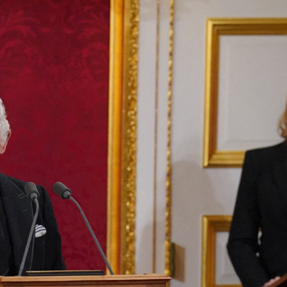 Le roi Charles III d'Angleterre - Personnalités lors de la cérémonie du Conseil d'Accession au palais Saint-James à Londres, pour la proclamation du roi Charles III d'Angleterre. Le 10 septembre 2022