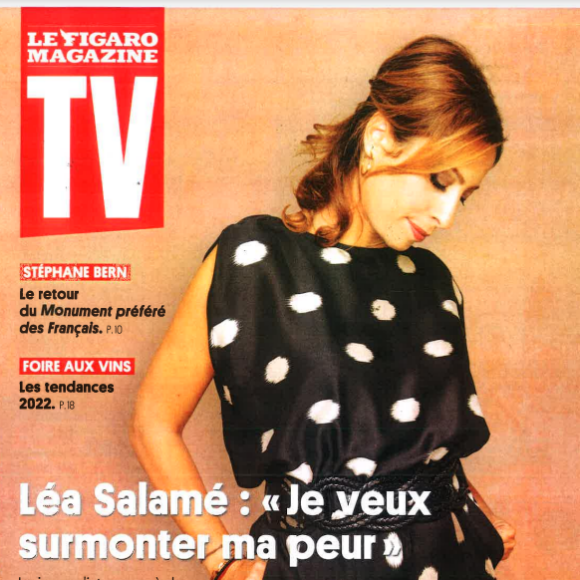 Léa Salamé fait la couverture de "TV Magazine".