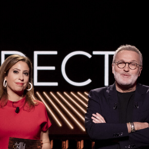 Léa Salamé, Laurent Ruquier - Sur le plateau de l'émission OEED (On Est En Direct) présentée par L.Salamé et L.Ruquier - Paris le 12/03/2022 - © Jack Tribeca / Bestimage