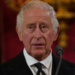 La reine consort Camilla Parker Bowles, le roi Charles III d'Angleterre - Personnalités lors de la cérémonie du Conseil d'Accession au palais Saint-James à Londres, pour la proclamation du roi Charles III d'Angleterre.