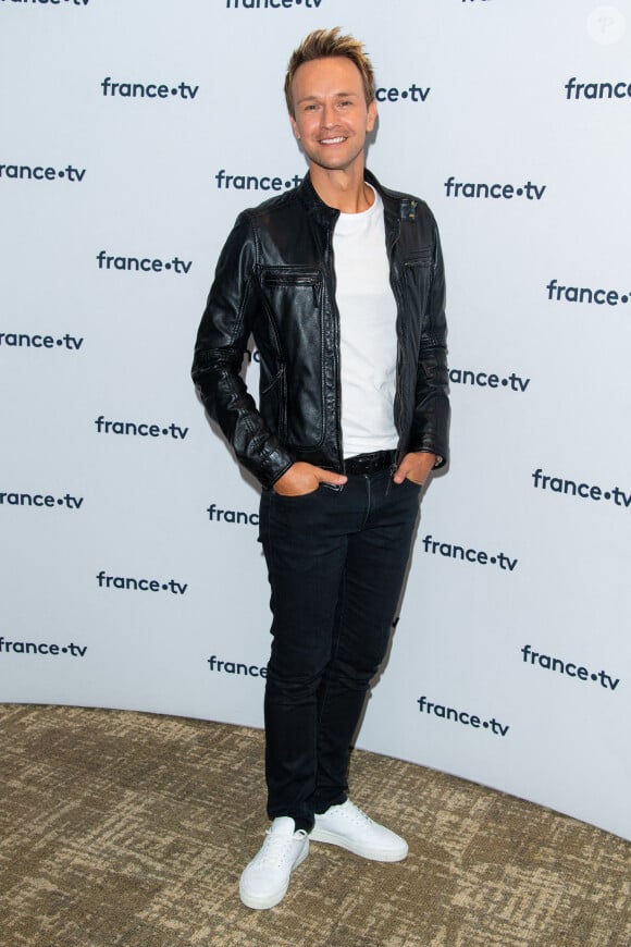 Cyril Féraud lors du photocall dans le cadre de la conférence de presse de France Télévisions au Pavillon Gabriel à Paris, France, le 24 août 2021. © Pierre Perusseau/Bestimage 