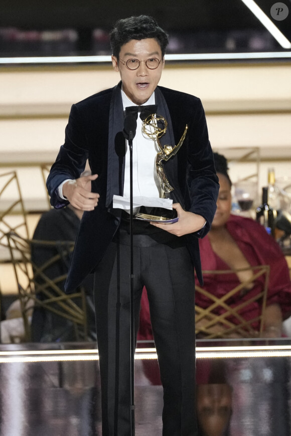 Hwang Dong-hyuk lors de la 74e cérémonie des Emmy Awards le 12 septembre 2022 à Los Angeles