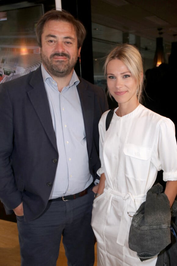 Enrique Martinez (Président de la FNAC) et Marion Rousse au déjeuner de France Télévision (jour 13) lors des Internationaux de France de Tennis de Roland Garros 2022 à Paris, France, le 3 Juin 2022. © Bertrand Rindoff/Bestimage