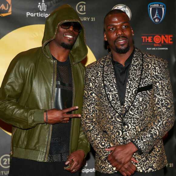 Florentin Pogba (Footballeur) et Mathias Pogba (Footballeur et fondateur association Golden Score) - Dîner de lancement de l'association "Golden Score" à l'hôtel Shangri-La à Paris, qui a pour but d'aider à la reconversion des sportifs de haut niveau. © Kevin Domas / Panoramic / Bestimage