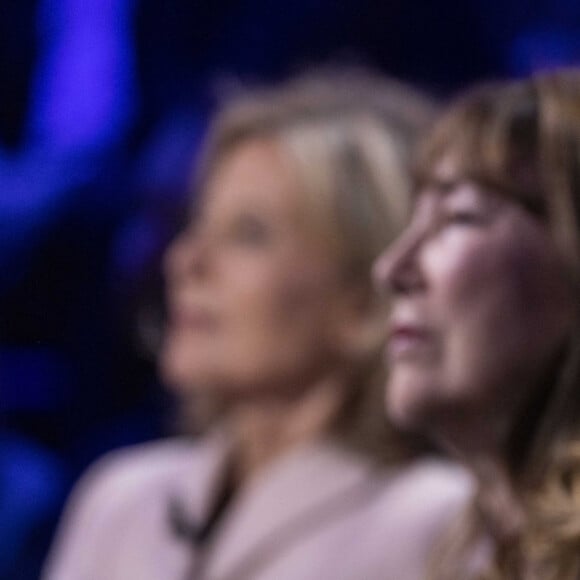 Claire Chazal, Jane Birkin, Nina Bouraoui - Enregistrement de l'émission "Le grand échiquier", diffusée le 29 avril sur France 2. © Cyril Moreau / Bestimage