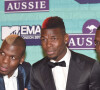 Paul Pogba avec ses frères Florentin Pogba et Mathias Pogba à la soirée MTV Europe Music Awards au Arena Wembley à Londres, le 12 novembre 2017 © CPA/Bestimage