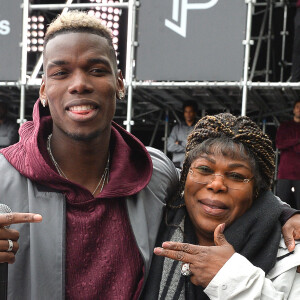 Paul Pogba et sa mère Yeo Moriba - Paul Pogba participe au lancement de sa 3e collection capsule Adidas à Paris. © Veeren/Bestimage