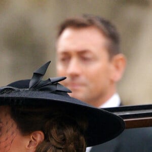 Catherine, princesse de Galles - Arrivées au service funéraire à l'Abbaye de Westminster pour les funérailles d'Etat de la reine Elizabeth II d'Angleterre. Le sermon est délivré par l'archevêque de Canterbury Justin Welby (chef spirituel de l'Eglise anglicane) au côté du doyen de Westminster David Hoyle. Londres, le 19 septembre 2022. © Peter Byrne / PA via Bestimage 