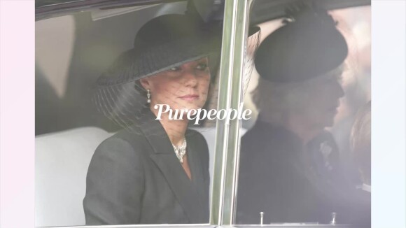 Obsèques d'Elizabeth II : Kate Middleton toute en dignité au côté de ses enfants, Charlotte et George