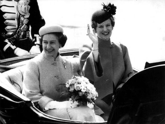 Les reines Elizabeth et Margrethe en 1979