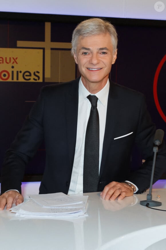 Exclusif - Cyril Viguier lors de l'enregistrement de l'émission "Face aux territoires" dans les studios de TV5 Monde à Paris, France, le 19 mai 2022