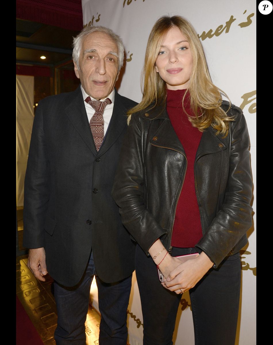 Gérard Darmon et sa fille Sarah Darmon - Soirée "Stars et Saveurs" à l’occasion de la nouvelle carte élaborée par le chef Pierre Gagnaire au Fouquet’s à Paris le 12 octobre 2015.