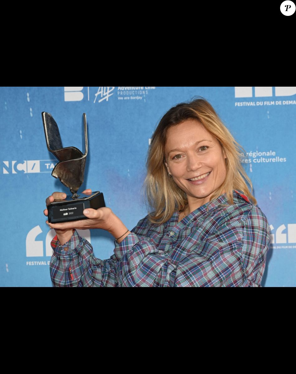 Caroline Vigneaux (prix du meilleur scénario pour "Scène rétrospective) - Photocall de la clôture du Festival du Film de Demain (FFD) au ciné Lumière à Vierzon le 5 juin 2022. © Coadic Guirec / Bestimage