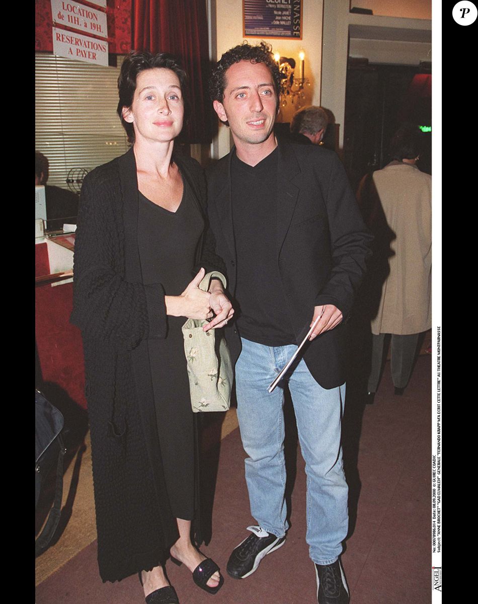 Anne Brochet et Gad Elmaleh à Paris en septembre.