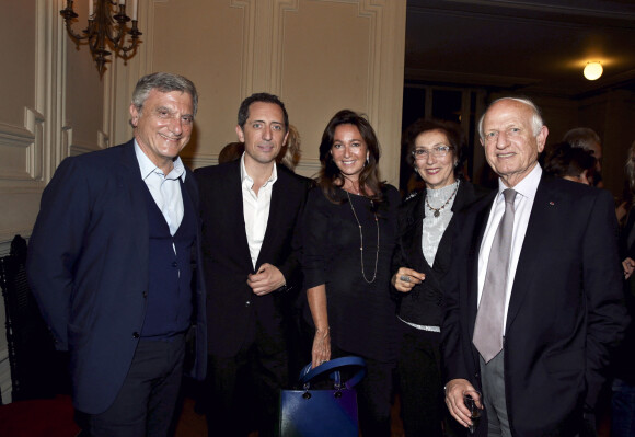 Exclusif - no web - Prix spécial - Sidney Toledano, Gad Elmaleh, Katia Toledano et guests - Gad Elmaleh triomphe avec son spectacle "Sans Tambour" à l'Opéra Garnier à Paris le 16 mars 2014