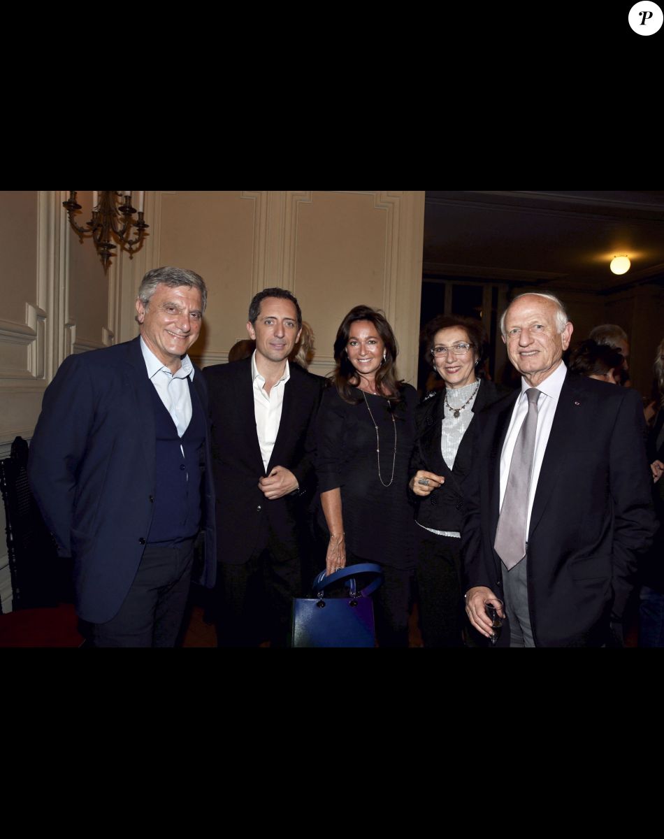 Exclusif - no web - Prix spécial - Sidney Toledano, Gad Elmaleh, Katia Toledano et guests - Gad Elmaleh triomphe avec son spectacle "Sans Tambour" à l'Opéra Garnier à Paris le 16 mars 2014